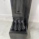 Napoleon III fireplace with claw feet in black marble, 19th century