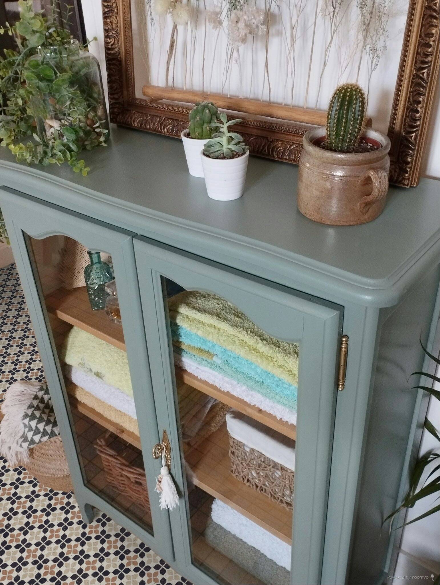 Vintage library display case