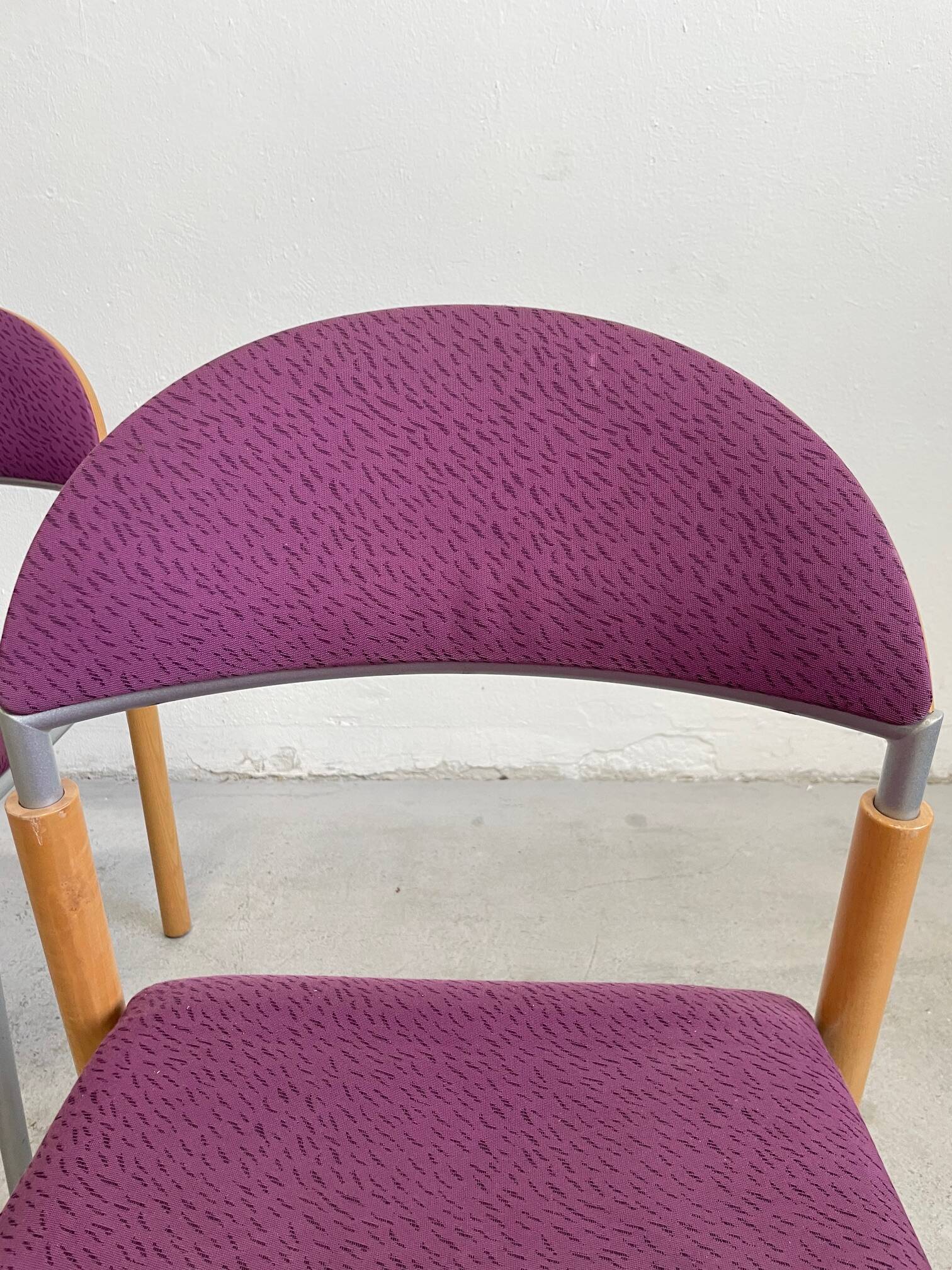Set of 2 Vintage Dining Chairs Thesis by Wiesner Hager, Austria 1990s