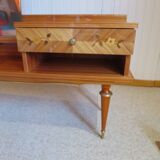 Console dressing table - hall furniture - drawer and mirror - 60s - vintage - modernist