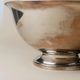 Large Vintage Silver-Plated Footed Salad Bowl, 1960s Italy, Argent Finish, Centerpiece Decor
