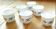 Set of 6 coffee cups model Véronica, forget-me-not