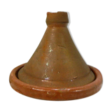 Terracotta tagine with lid, handmade, vintage