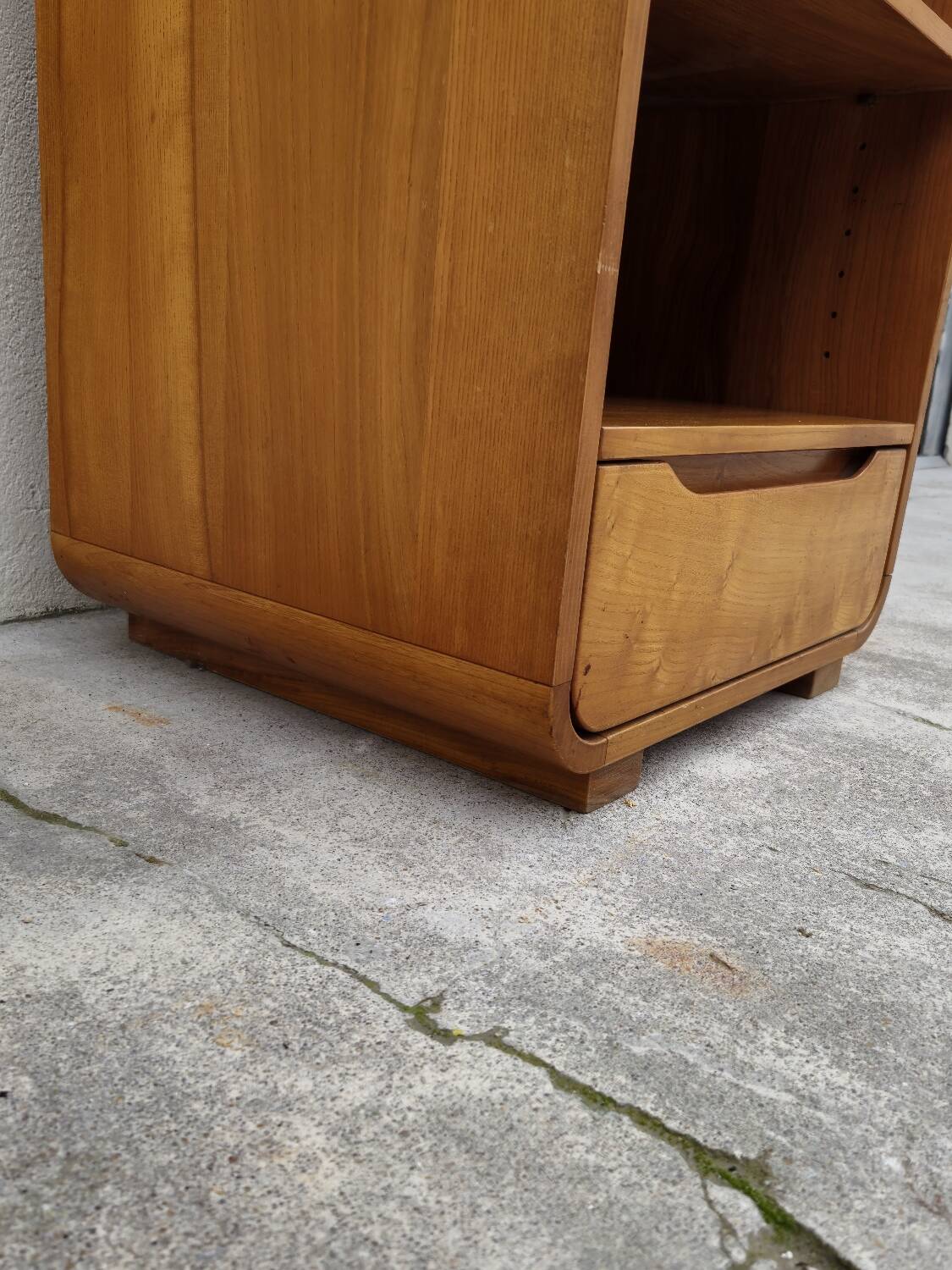 Maison Regain hi-fi storage unit in vintage elm