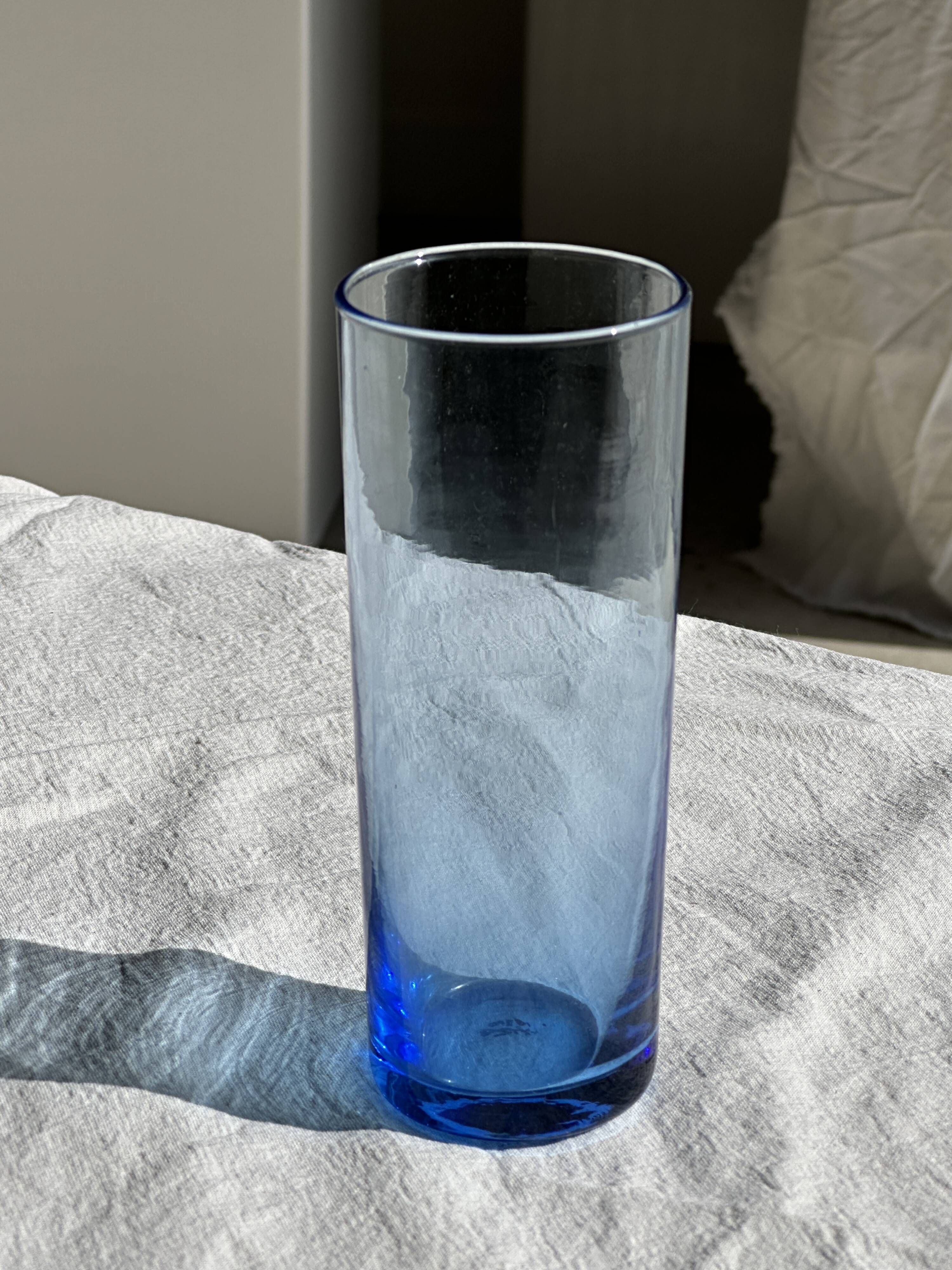 6 colored orangeade glasses