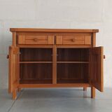 Elm sideboard Maison Regain, 80's