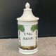 Medicine pot (apothecary pot) in earthenware with Egyptian decoration from the 19th century
