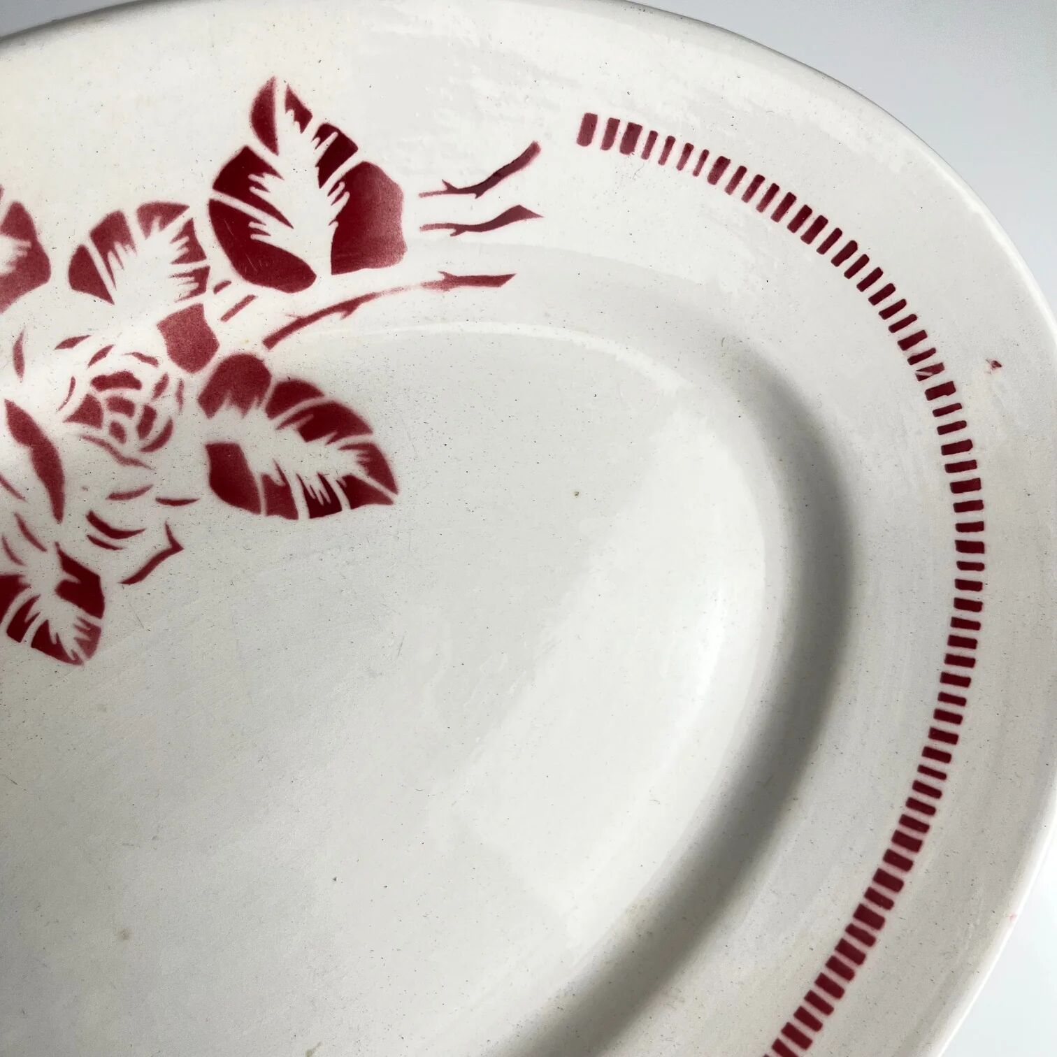 Oval dish Digoin-Sarreguemines "Atlantic", 1950-70