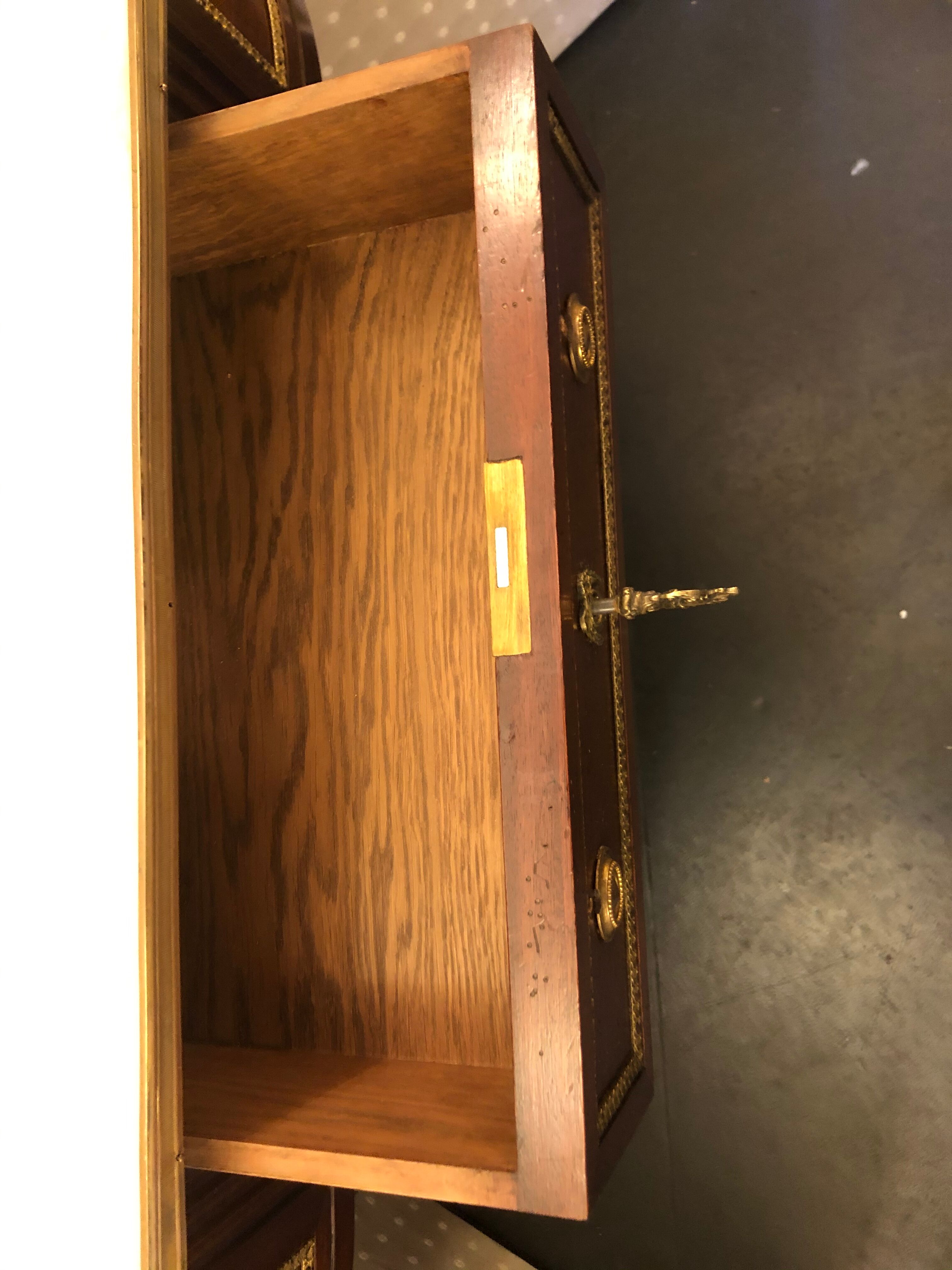 Louis XVI-style mahogany console