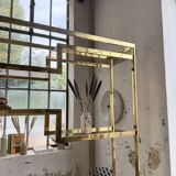 Brass shelf 1970 Belgo Chrom regency