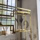 Brass shelf 1970 Belgo Chrom regency
