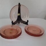 12 plates & 1 dish arcoroc rosaline