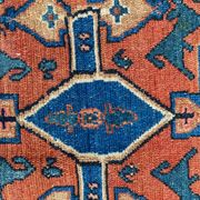 Tapis ancien persan d’orient senneh fait main 102x139 cm