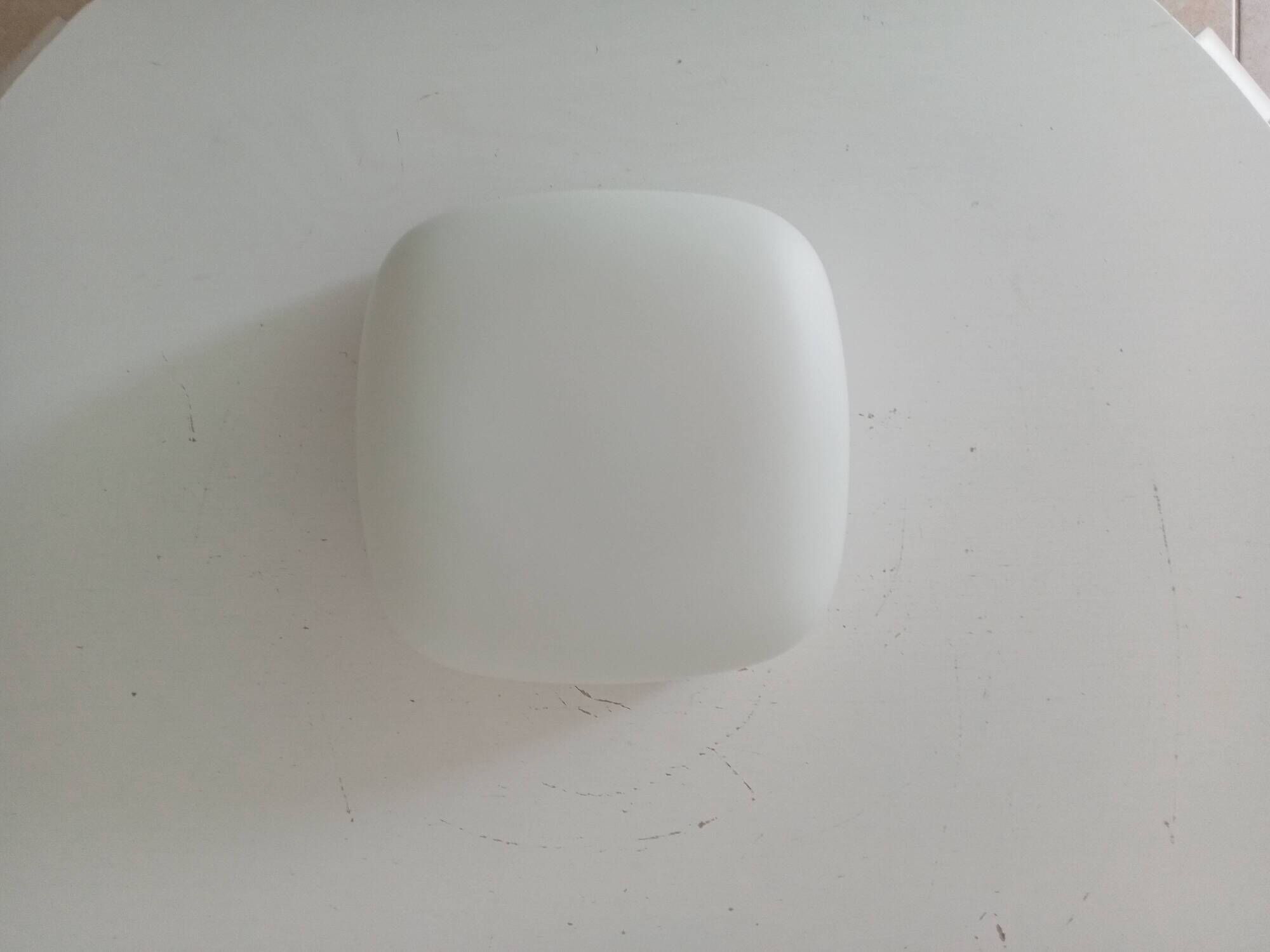 Vintage Italian ceiling light in opaline from the 1960s.