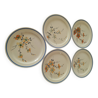 Assiettes Boch Frères La louvière