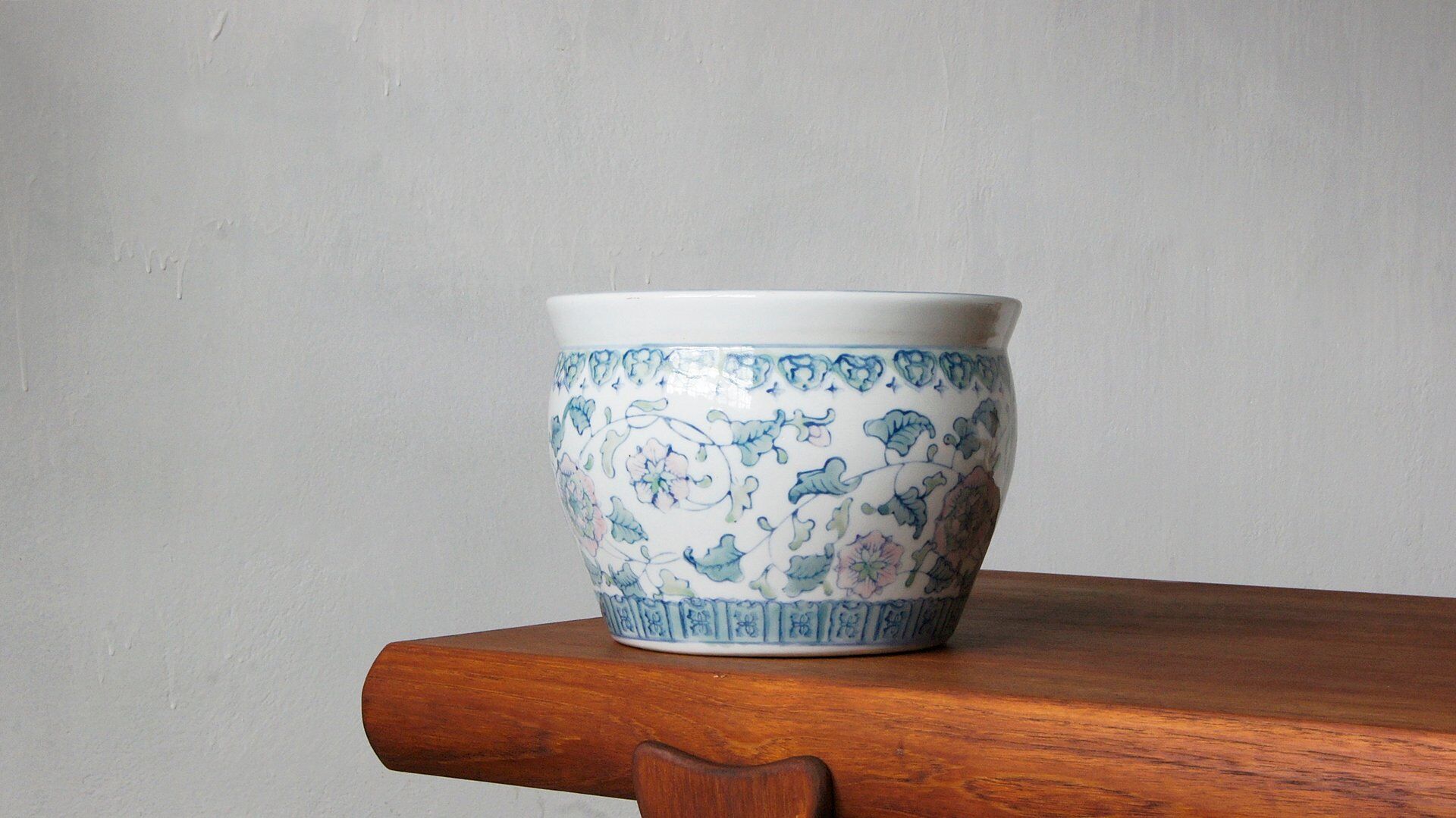 Pot de plantes en porcelaine vintage Chine