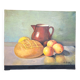 Tableau huile sur toile nature morte aux fruits