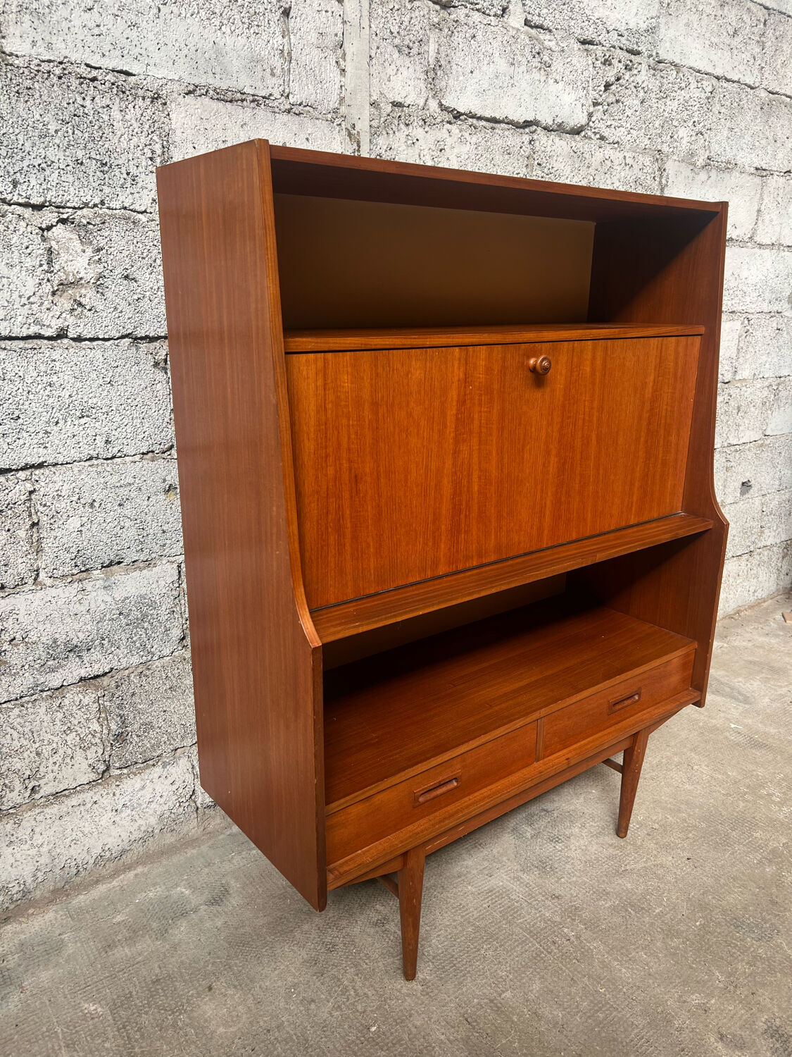 Secretary, 1960 Scandinavian high teak row