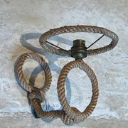 Paire d'appliques en corde d'Audoux Minet