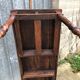 Antique farmhouse table in solid cherry wood with 4 drawers