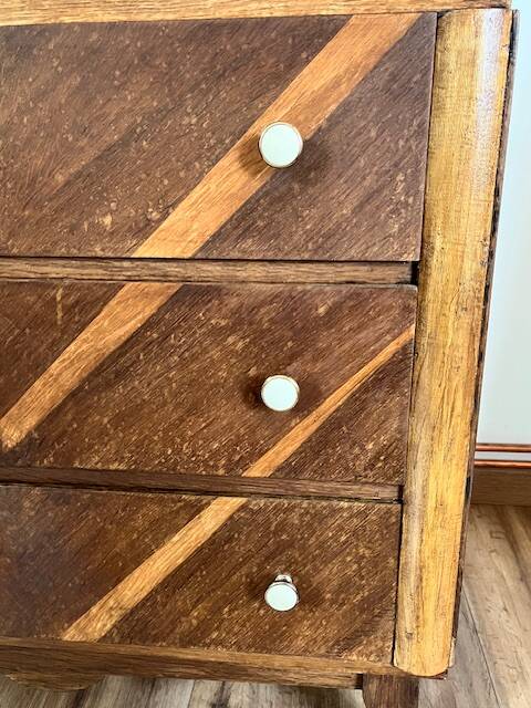 Commode marquetée  3 tiroirs