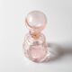 Vintage Small Pink Glass Decanter with Stopper: Mid-Century Empoli Italian