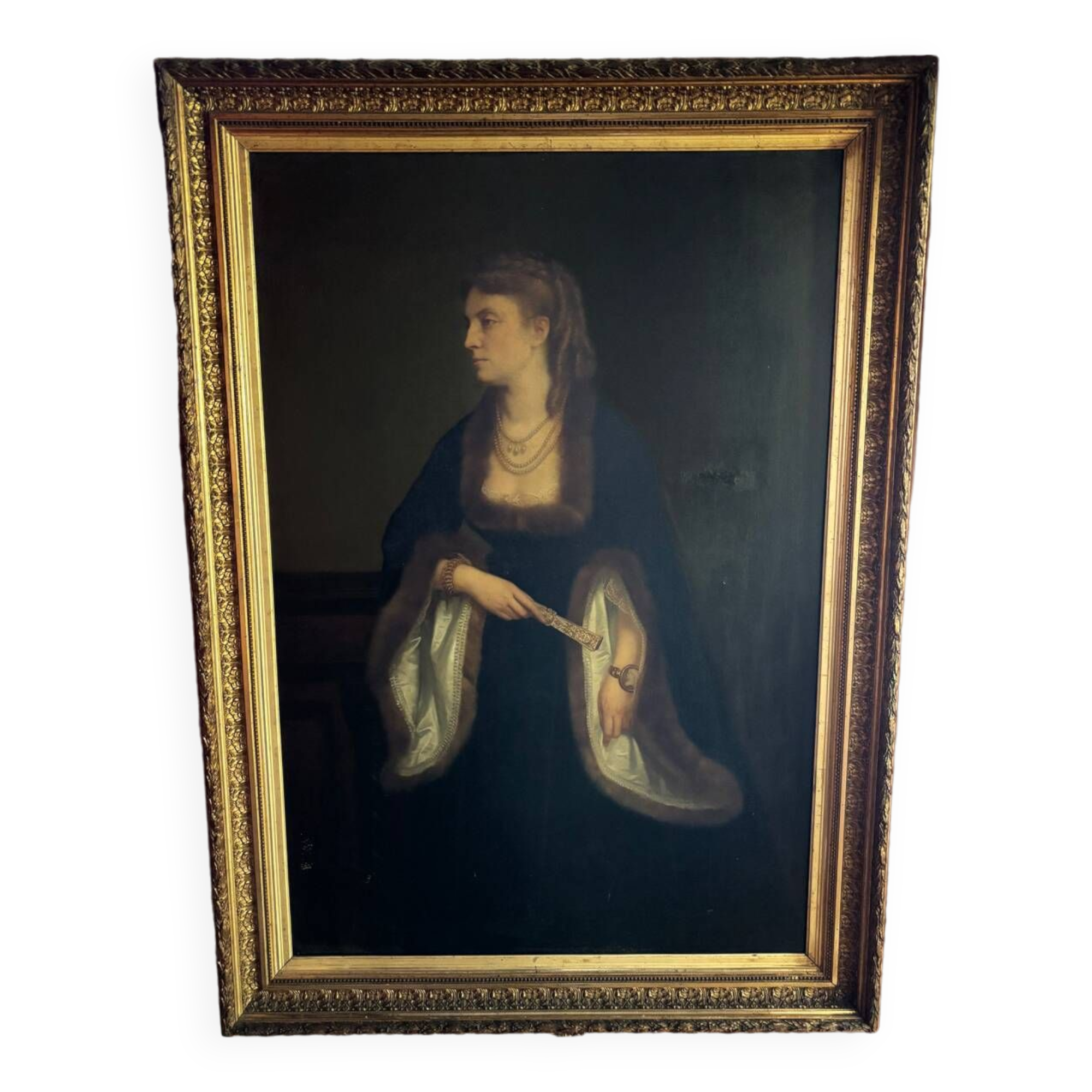 Oil painting painting 19th large format