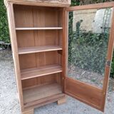 Showcase art deco wardrobe Parisian wood raw walnut