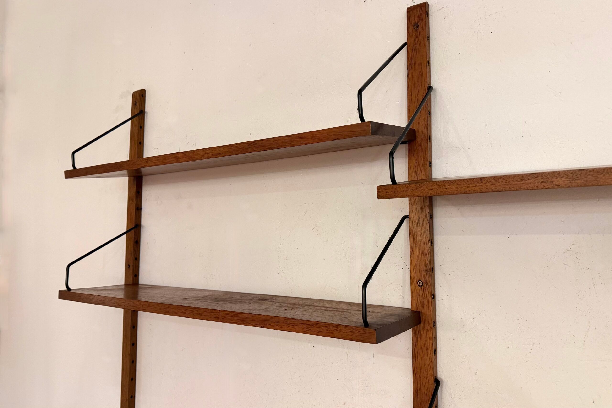 Teak wall library in the style of Poul Cadovius – 1960s