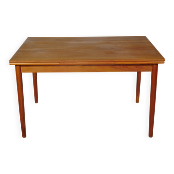 Mid-Century Extendable Teak Dining Table, 1960s