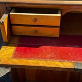 Antique drop-leaf secretary in walnut – Louis-Philippe period (19th century)