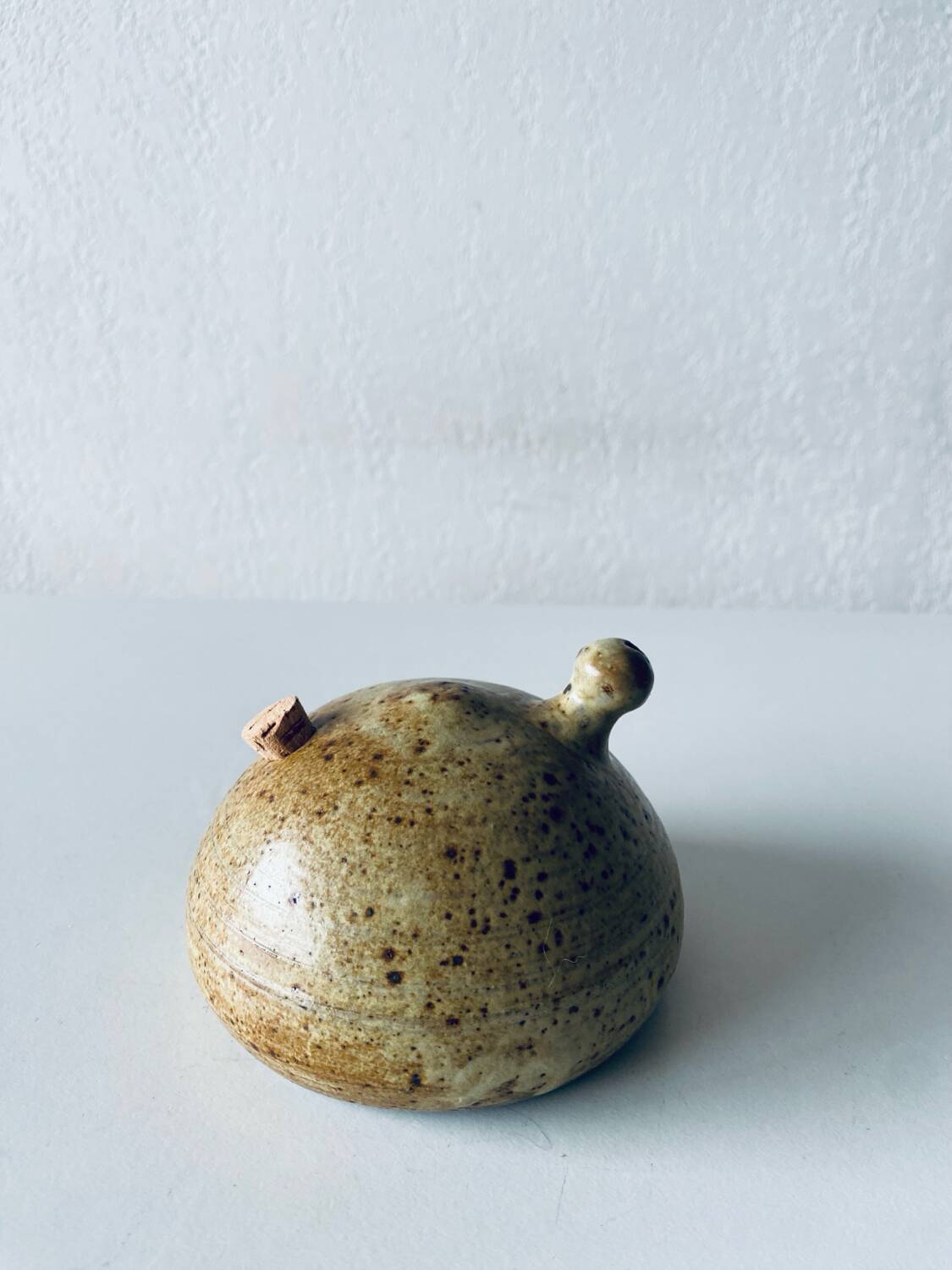 Stoneware sugar bowl