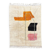 Grand tapis marocain - tissé à la main en pure laine berbère - 3X2m
