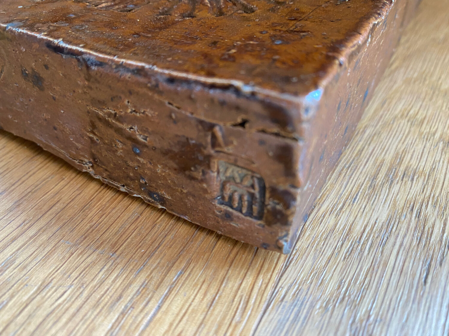 Ceramic mirror Barbara Delfosse La Borne