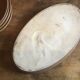 Big flat oval stoneware vintage