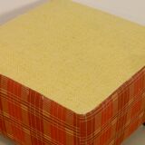 Kenzo square fabric pouf, Lelievre edition. Ref Patou