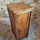 Small vintage pine storage cabinet – Antique French workshop furniture