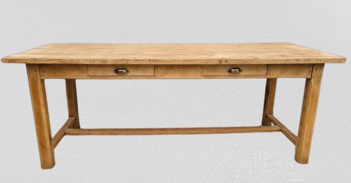 Table de ferme Chêne massif 200x79