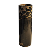 Vase rouleau en marbre noir