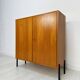 1960s Small Vintage Teak Dresser with Metal Legs