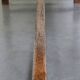 Beautiful antique French dining table with perfect dimensions and handy hooks