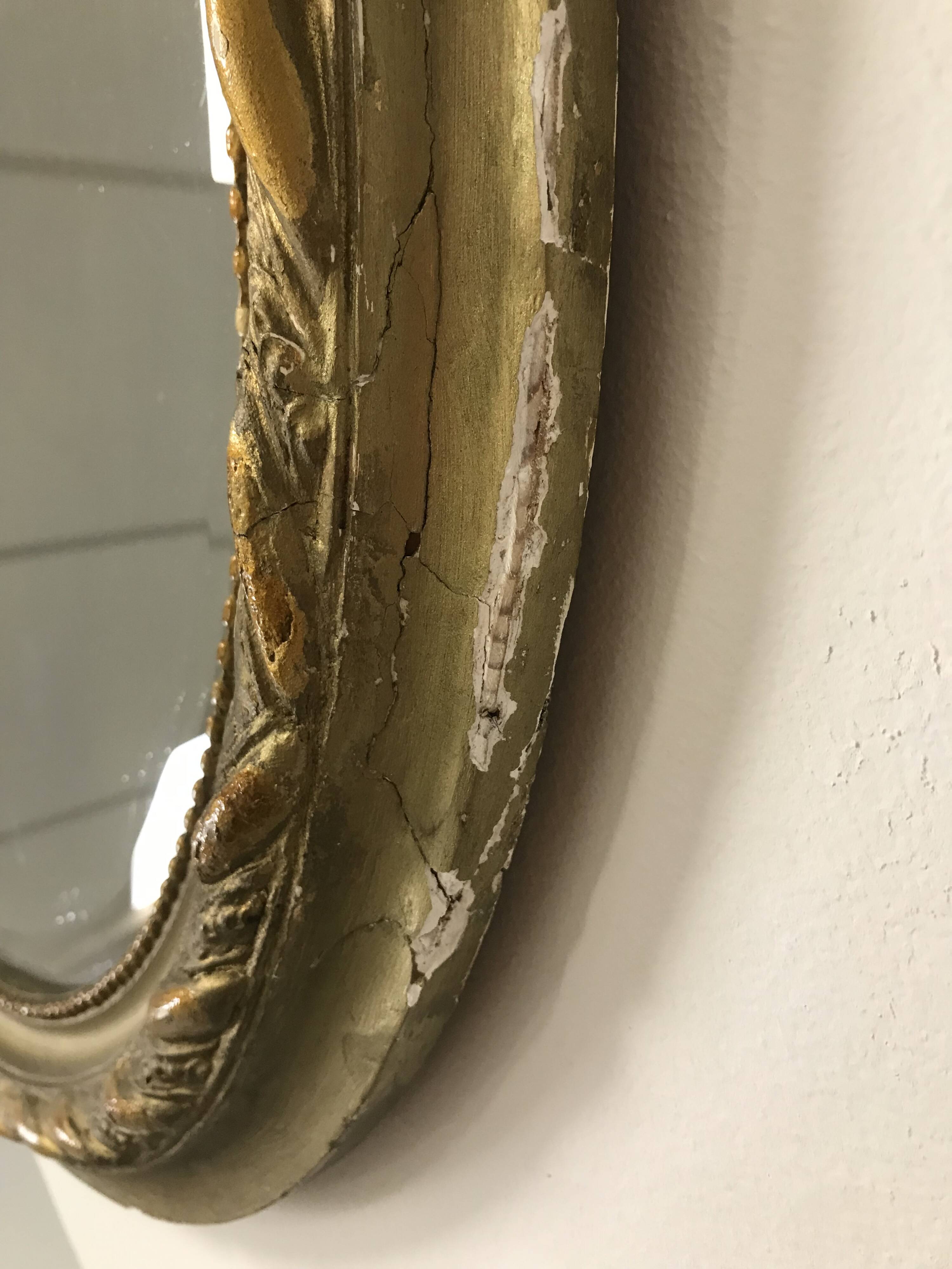 Napoleon III oval mirror