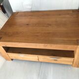 Drop table, solid wood tv cabinet