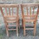 Paire de chaises en bois années 60/70
