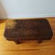 Brutalist coffee table made of solid wood – Handcrafted – 1960s-70s