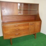 Glazed teak vintage buffet