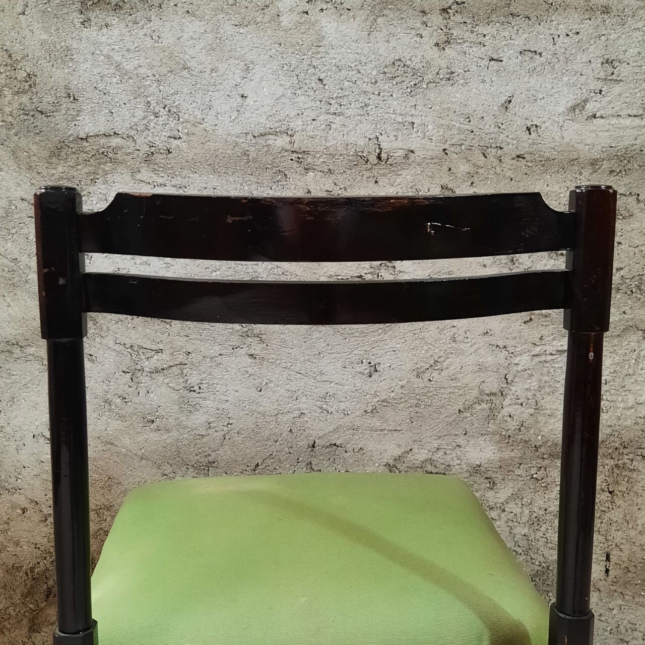 Six 50's chairs - varnished wood