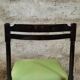 Six 50's chairs - varnished wood