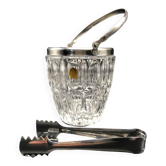 Seau à glace en Crystal et sa pincette