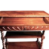 Console or small oak sideboard, 1900s, Louis XIII style, 100x40cm.